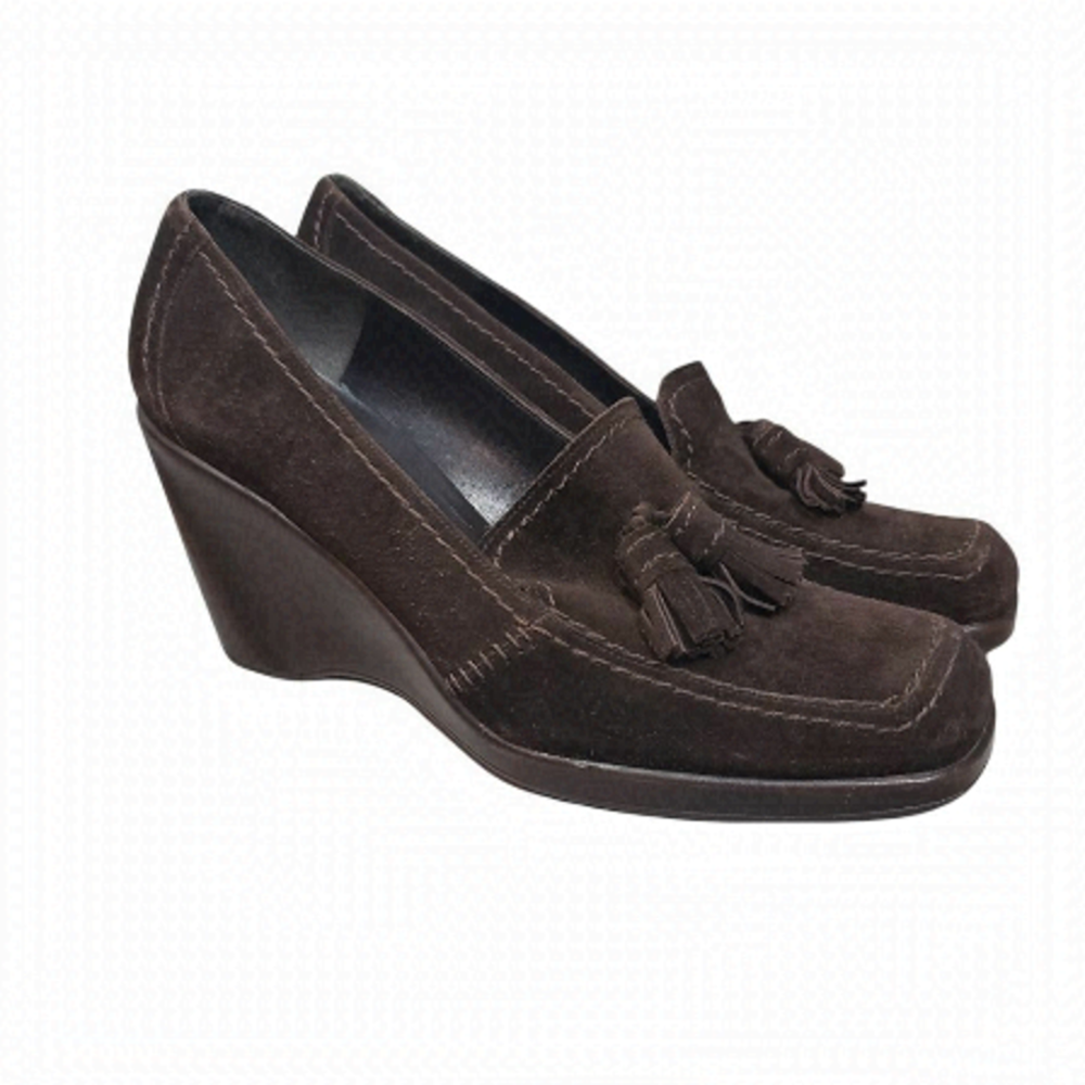𝅺stuart Weitzman Brown Suede Ladies High Heels Size 8